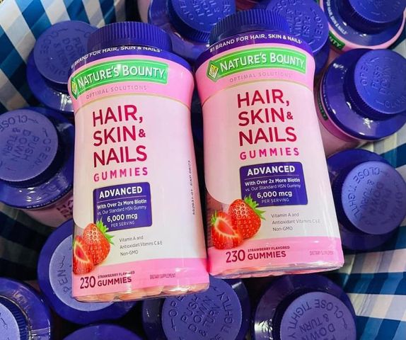 Kẹo hair skin nail Nature'S Bounty 180 viên 324392
