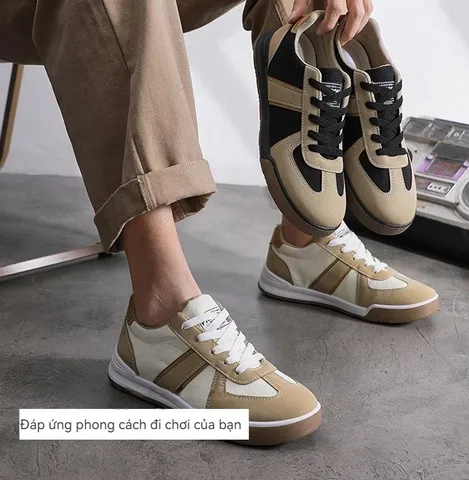 Giày Sneaker Nam W3 Thời Trang Đơn Giản, Đế Cao Su Thoáng Khí, Phù Hợp Đi Học, Gym, Chạy Bộ, Mẫu Hottrend 2023
