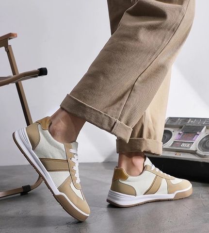Giày Sneaker Nam W3 Thời Trang Đế Cao Su - Kiểu Dáng Đơn Giản, Thoáng Khí, Phù Hợp Đi Chơi, Chạy Bộ, Gym, Dễ Phối Đồ
