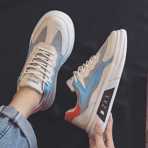 Giày Thể Thao Nam 007 - Sneaker Vải Thoáng Khí Phối Da PU - Đế Cao Su Tổng Hợp - Phong Cách Trẻ Trung, Thời Trang