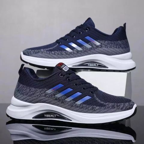 Giày Thể Thao Nam 601 - Sneaker Chạy Bộ Thể Dục Màu Đen/Xám/Xanh, Thoáng Khí, Nhẹ, Dành Cho Mùa Hè, Mùa Xuân