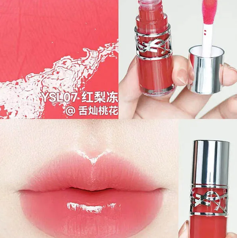Son Dưỡng Bóng YSL Loveshine Plumping Lip Oil Gloss 07 Strawberry Star Màu Hồng Dâu