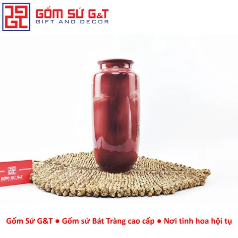 Lọ Hoa Gốm Sứ Hình Phích Loe Vẽ 3D Sắc Chuối - Trang Trí Nhà Cửa Hiện Đại và Sang Trọng từ Gốm Sứ G&T