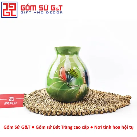 Lọ Hoa Gốm Sứ 3D Sen Phú Quý - Trang Trí Nhà Cửa Sang Trọng và Nghệ Thuật Độc Đáo G&T