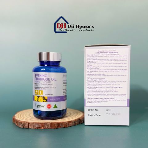 Dầu Hoa Anh Thảo Careline 1000mg - Viên Uống Làm Đẹp Da, Cân Bằng Nội Tiết Tố Nữ, Hỗ Trợ Sức Khỏe Tổng Thể 60 Viên