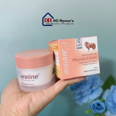 Kem Dưỡng Da Nhau Thai Cừu Careline 100ml - Cấp Ẩm, Giảm Nếp Nhăn, Phục Hồi Da Khô - Dùng Cho Mọi Loại Da