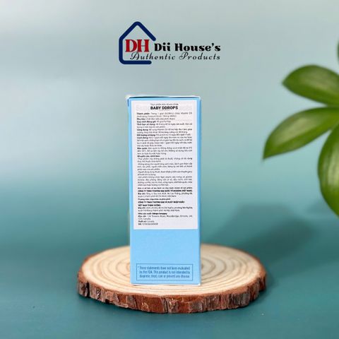 Vitamin D3 cho trẻ sơ sinh Baby Ddrops 400 IU - 90 giọt, hỗ trợ phát triển xương và tăng cường miễn dịch an toàn và hiệu quả.