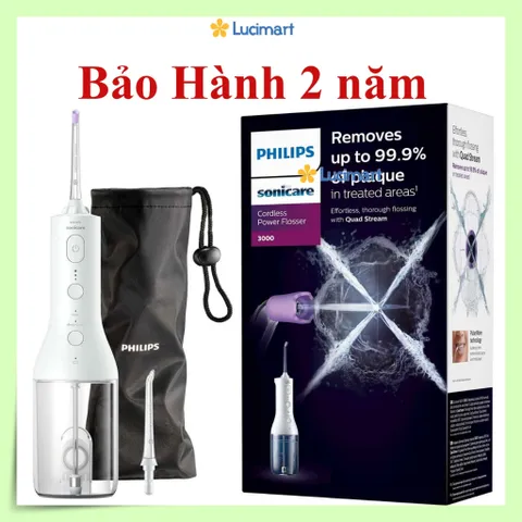 Máy tăm nước Philips Sonicare Cordless Power Flosser 3000 Bảo Hành chính hãng 24 Tháng