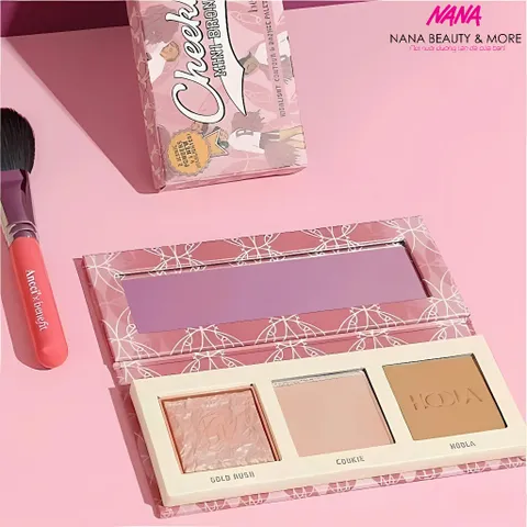 Bảng Phấn Má + Highlight Mini Bronze Squad Cheekleaders 2.5g - Trang Điểm Thiên Nhiên, Đủ Màu Sắc, Quà Tặng Kiểu Dáng Thời Thượng