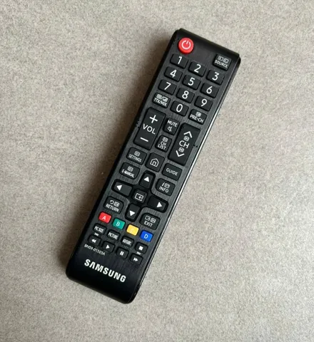 Điều Khiển Remote Tivi Samsung Ngắn Mới 100% - Phím Êm Nhạy + Tặng Pin - Phụ Kiện Tivi Chất Lượng, Tiện Lợi Sử Dụng