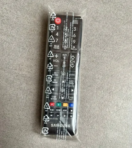 Điều Khiển Remote Tivi Samsung Ngắn Mới 100% - Phím Êm Nhạy + Tặng Pin - Phụ Kiện Tivi Chất Lượng, Tiện Lợi Sử Dụng