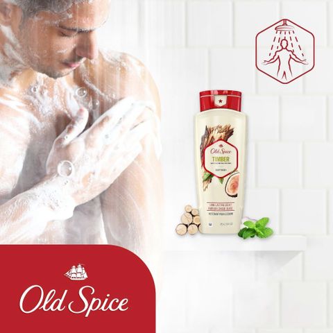 Sữa Tắm Old Spice Body Wash Hương Nước Hoa Nam 473ml - Sạch Mát Da, Thơm Lâu, Dành Cho Nam Giới