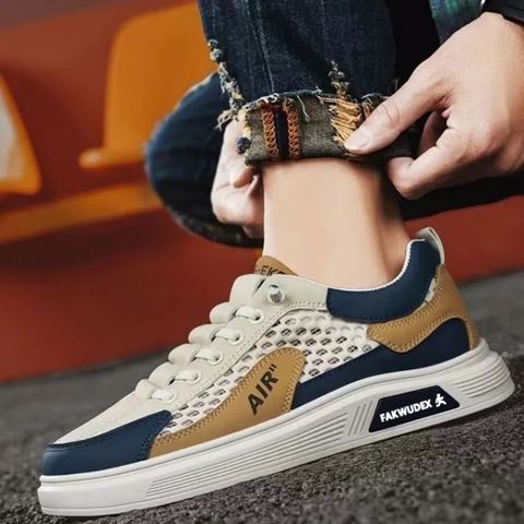 Giày Nam Sneaker Thể Thao Vải Lưới Thoáng Khí - Phong Cách Sang Trọng Dễ Phối Đồ, Hoàn Hảo Cho Mọi Dịp
