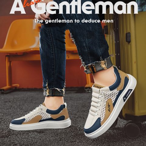 Giày Nam Sneaker Thể Thao Vải Lưới Thoáng Khí - Phong Cách Sang Trọng Dễ Phối Đồ, Hoàn Hảo Cho Mọi Dịp
