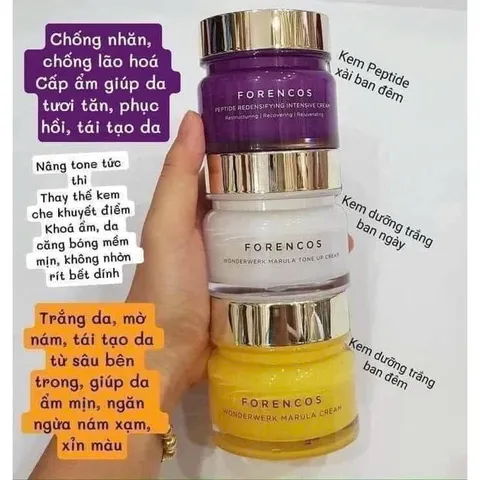 Kem Dưỡng Trắng Da Forencos 50ml - Chống Lão Hóa, Cấp Ẩm, Săn Chắc Da, Hàn Quốc Chính Hãng - Giải Pháp Chăm Sóc Da Tươi Trẻ