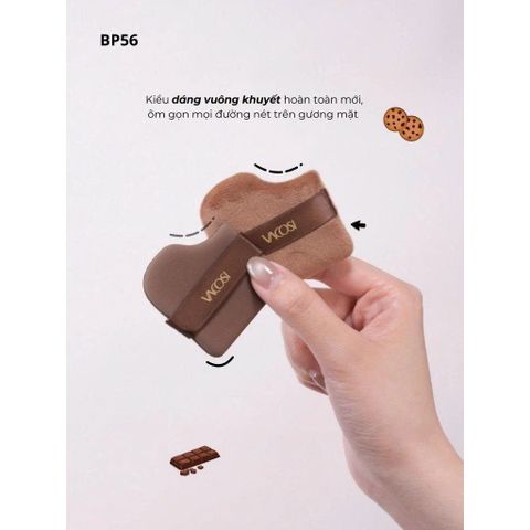 Set 4 Bông Trang Điểm Vacosi BP56 Đa Năng Hàn Quốc - Bộ Phụ Kiện Trang Điểm Hoàn Hảo Cho Lớp Nền Chuyên Nghiệp
