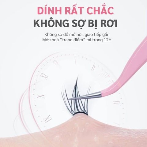 Mi Giả Cụm Tự Dính Không Cần Keo Mlen Diary - Độ Dài 9-14mm, Kiểu Dáng Tự Nhiên, Phù Hợp Makeup Hằng Ngày, Chất liệu Nhẹ êm