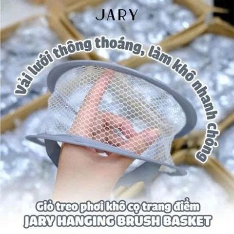 Giỏ Treo Phơi Khô Cọ Trang Điểm JARY - Hỗ Trợ Sắp Xếp và Làm Khô Cọ Hiệu Quả, Phụ Kiện Làm Đẹp Tiện Lợi