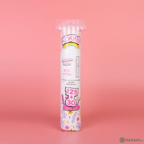 Bông Tẩy Trang Mihoo Kokimi 150/210/240 Miếng 100% Cotton Pads Chính Hãng, Phù Hợp Mọi Loại Da, Làm Sạch Sâu, Không Để Xơ Bông