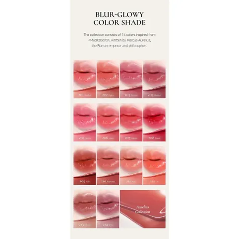 Son Kem Lì DINTO Thuần Chay Blur - Glowy Lip Tint 3.5g, Tự nhiên, Dưỡng ẩm, Chăm sóc môi, Vegan, Cruelty-Free - Màu sắc đa dạng