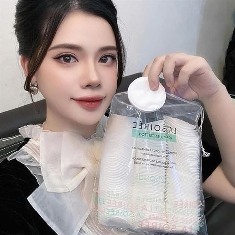 Bông Tẩy Trang LA SOIRÉE Premium Cotton 225 Miếng - Dịu Nhẹ Cho Da Nhạy Cảm, Làm Sạch Hiệu Quả - Hàng Chính Hãng Nana Shop