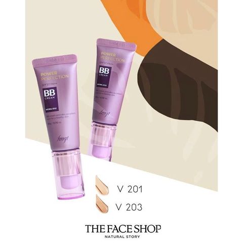Kem nền THE FACE SHOP BB Cream Power Perfection 20g - Che khuyết điểm, kiềm dầu, chống nắng SPF37 PA++ chính hãng từ Hàn Quốc