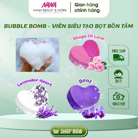Viên Tạo Bọt Tắm BubbleBomb 110g - Mùi Hương Thiền Lavender, Hoa Hồng, và Vani - An Toàn Cho Trẻ Nhỏ, Thư Giãn Tuyệt Vời
