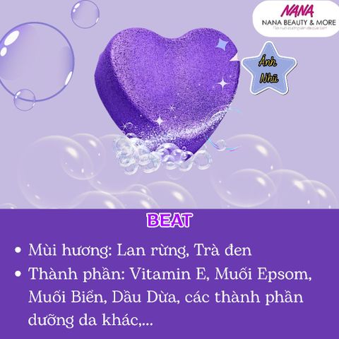 Viên Tạo Bọt Tắm BubbleBomb 110g - Mùi Hương Thiền Lavender, Hoa Hồng, và Vani - An Toàn Cho Trẻ Nhỏ, Thư Giãn Tuyệt Vời