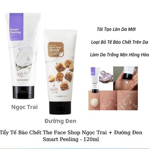 Tẩy Tế Bào Da Chết THE FACE SHOP TFS White Jewel Peeling 120ml Hàn Quốc - Nana Shop