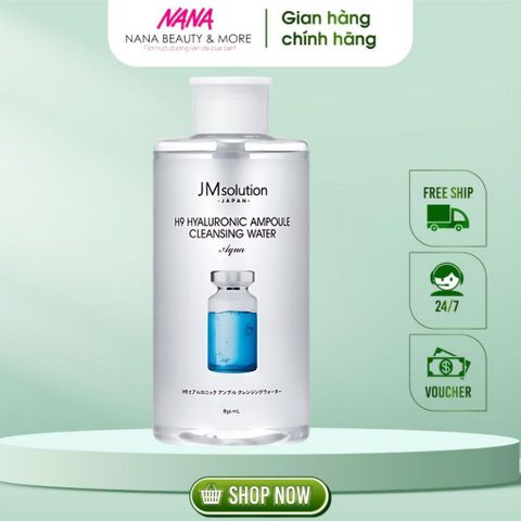 Nước tẩy trang JM SOLUTION Hyaluronic Acid mọi loại da 500ml chính hãng - Nana Shop