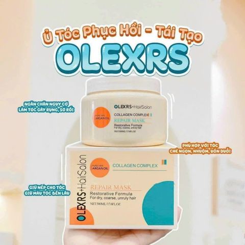 Kem Hấp Ủ Tóc OLEXS Argan Oil Collagen Complex 500ml - Phục Hồi Tóc Hư Tổn, Dưỡng Ẩm & Giúp Tóc Bồng Bềnh