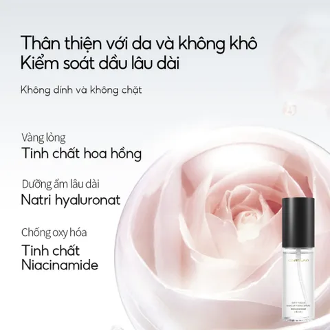 Xịt Khoá Nền Trang Điểm CARSLAN Lâu Trôi Kiểm Soát Dầu 50ml - Xịt Khoáng Dưỡng ẩm, Bảo Vệ Lớp Trang Điểm Tối Ưu