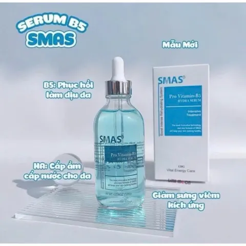 Serum SMAS CICA Phục Hồi & Cấp Ẩm B5, HA - Dưỡng Da Mềm Mại, Chống Lão Hóa, 120ml Chính Hãng - Nana Shop
