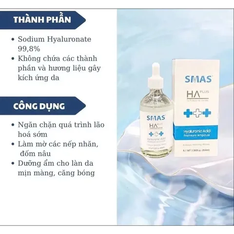 Serum SMAS CICA Phục Hồi & Cấp Ẩm B5, HA - Dưỡng Da Mềm Mại, Chống Lão Hóa, 120ml Chính Hãng - Nana Shop
