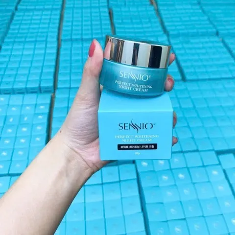 Kem Dưỡng Đêm SENNIO Whitening Night Cream 30g - Dưỡng Trắng, Tái Tạo, Phục Hồi Da - Sản Phẩm Hàn Quốc Chất Lượng Cao
