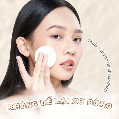 Bông Tẩy Trang Horus Soft Cotton Pads 120 Miếng - Chất Liệu Tự Nhiên, An Toàn Cho Da Nhạy Cảm - Giúp Làm Sạch Trang Điểm Hiệu Quả