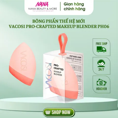 Bông phấn thế hệ mới VACOSI Pro-Crafted Makeup Blender PH06 - Nana Shop