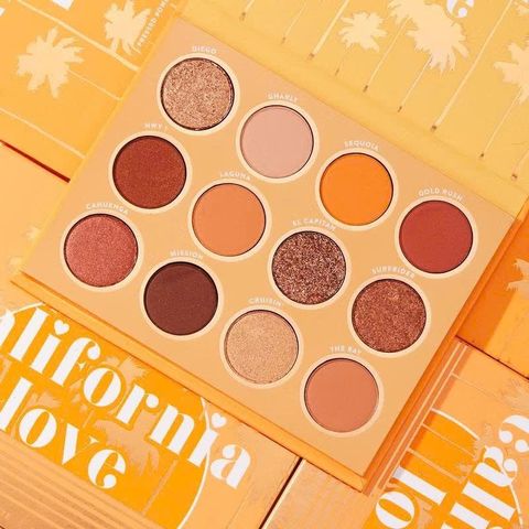 Bảng Mắt ColourPop California Love Eye Palette 12 Ô - Phấn Mắt Tone Cam Cháy Thời Thượng Cho Trang Điểm Đẹp Mỗi Ngày