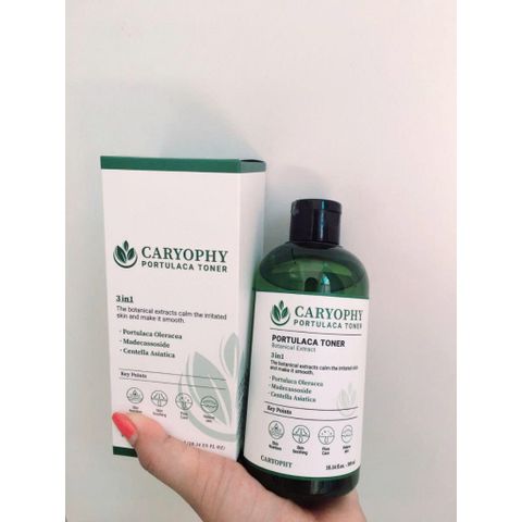 Nước Hoa Hồng Caryophy Portulaca Toner 300ML - Ngừa Mụn, Kiềm Dầu, Giảm Thâm, Dưỡng Ẩm Cho Da Nhạy Cảm, Sản Phẩm Từ Thiên Nhiên