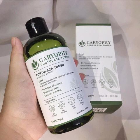 Nước Hoa Hồng Caryophy Portulaca Toner 300ML - Ngừa Mụn, Kiềm Dầu, Giảm Thâm, Dưỡng Ẩm Cho Da Nhạy Cảm, Sản Phẩm Từ Thiên Nhiên