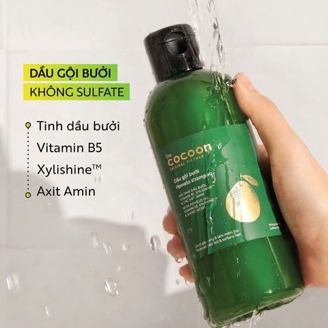 Dầu Gội và Xả Bưởi COCOON Thuần Chay 310ml - Giảm Gãy Rụng, Làm Mềm Tóc, Dưỡng Ẩm Từ Tự Nhiên - Sản Phẩm Chính Hãng Nana Shop