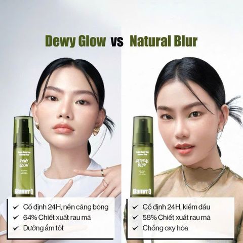Xịt Khóa Nền Cố Định Glamrr Q Vegan Super Stay Makeup Fixer 130ml - Lâu trôi, Kiểm soát dầu, 24H, Dạng sương mịn, Dưỡng ẩm da