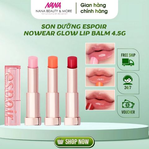 Son dưỡng có màu ESPOIR Nowear Glow Lip Balm 4.5gr - Nana Shop