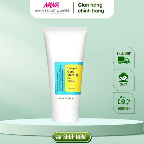 Sữa Rửa Mặt Giảm Mụn COSRX Low pH Good Morning Gel Cleanser 150ml tuýp - Nana Shop