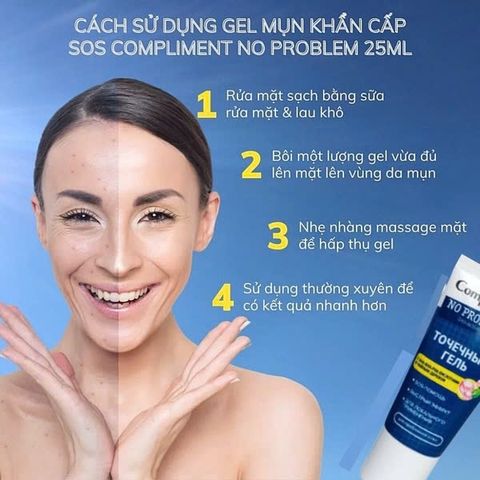 (HÀNG CTY) Sữa Rửa Mặt Compliment Làm Sạch Sâu, Hỗ Trợ Giảm Mụn Gel No Problem 200ML - Nana Shop