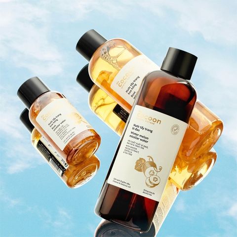 Nước Tẩy Trang COCOON Bí Đao & Hoa Hồng - Làm Sạch Sâu Da Dầu Mụn 500ml - Giúp Giảm Nhờn, Cấp Ẩm, Tươi Mát Da