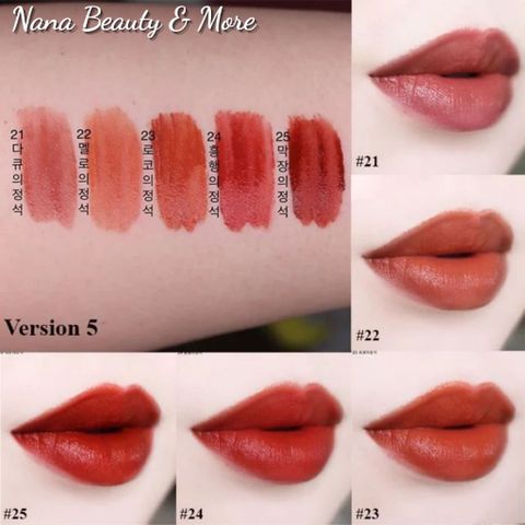Son Kem Lì BBIA Velvet Lip Tint - Chất Siêu Mịn, Độ Bám Màu Cao, Nhiều Màu Sắc Quyến Rũ Từ Nana Shop