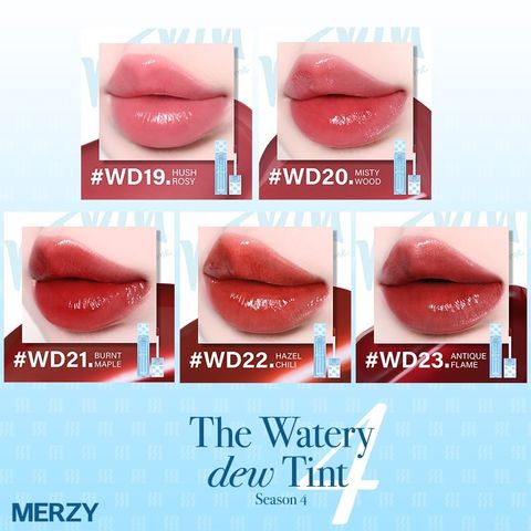 Son Tint Bóng MERZY The Watery Dew Dạng Thạch - Bền Màu, Lâu Trôi, Chăm Sóc Môi Tươi Tắn, Chính Hãng Từ Nana Shop