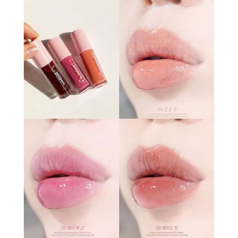 Son Bóng Thuần Chay PERIPERA Ink Glasting Lip Gloss 4.5ml - Chăm Sóc Môi Từ Hàn Quốc, Độ Bóng Cao, Màu Sắc Tự Nhiên