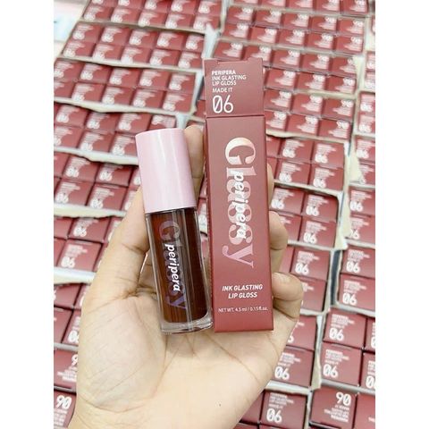Son Bóng Thuần Chay PERIPERA Ink Glasting Lip Gloss 4.5ml - Chăm Sóc Môi Từ Hàn Quốc, Độ Bóng Cao, Màu Sắc Tự Nhiên